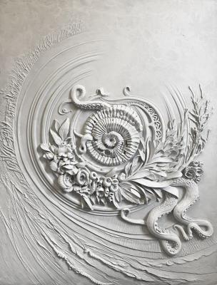 Bas-relief of the sea depths