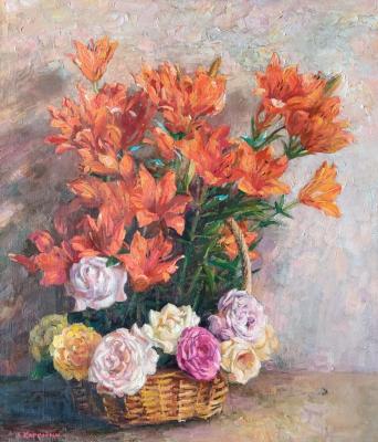 Roses and lilies. Korkodym Vladimir