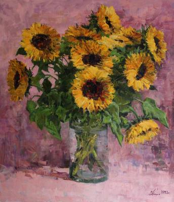 Malykh Evgeny Vasilievich. Sunflowers