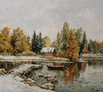Painting Early snow. Malykh Evgeny