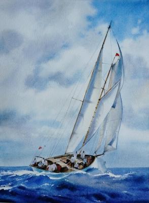 Sailing yacht. Kovalenko Olga