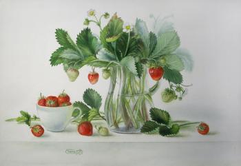 Strawberry bouquet. Takmakova Natalya