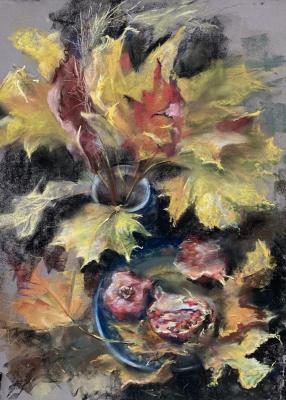 Autumn colours: pomegranates and maples. Golovach Svetlana