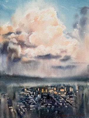 City Cloudscape at Sunrise #2. Gorbacheva Evgeniya