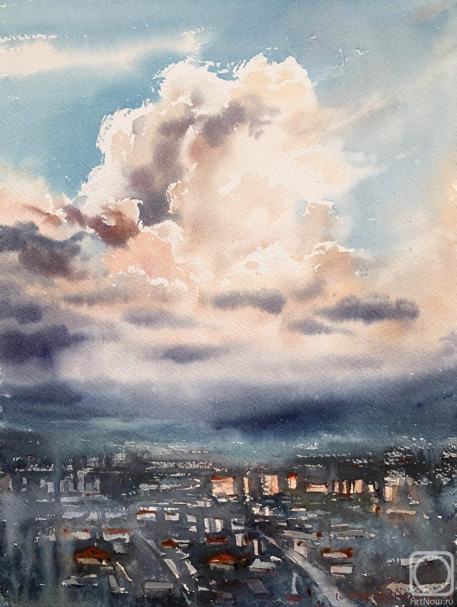 Gorbacheva Evgeniya. City Cloudscape at Sunrise #3