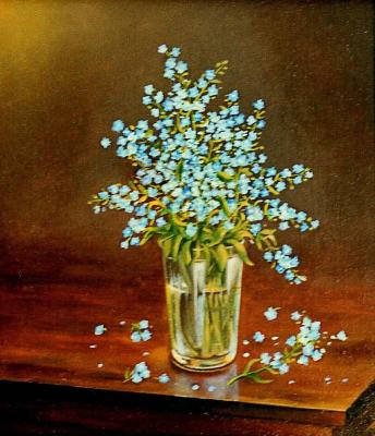 The Forget-Me-Not in a Glass. Abaimov Vladimir
