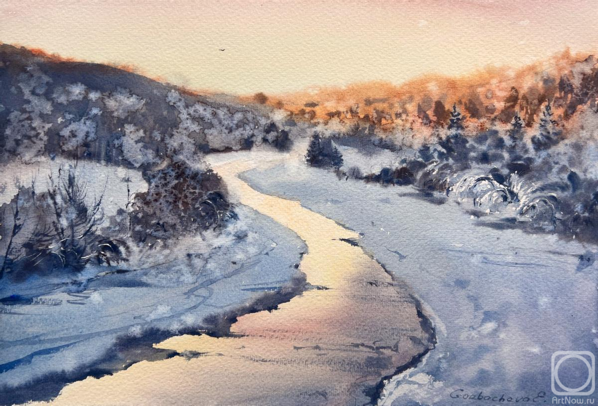 Gorbacheva Evgeniya. Frozen river #3