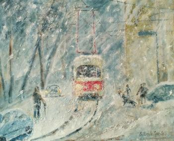 Snowstorm (Painting For New Year). Savelyeva Elena