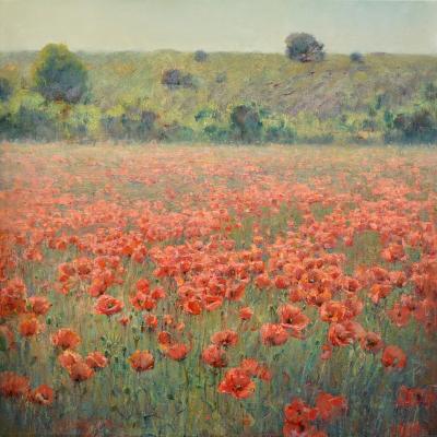 Time of the poppies (Landscape With Poppies). Korotkov Valentin