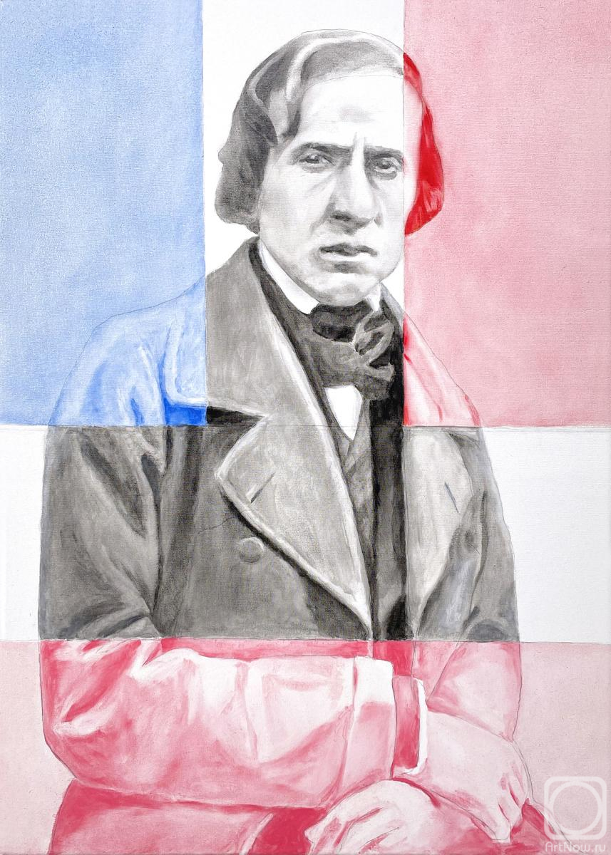 Moussin Irjan. Between Poland and France. Chopin 70 x 50 cm