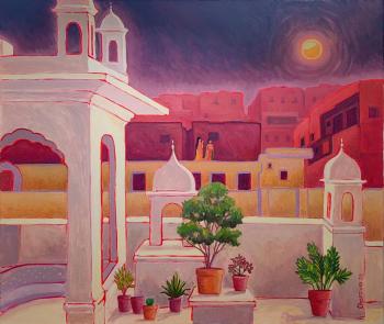 Night city. Jaipur (East City). Charova Natali