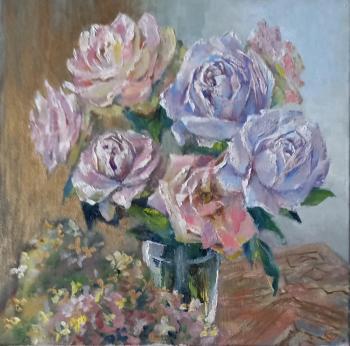 Roses and hydrangea. Blinova Svetlana