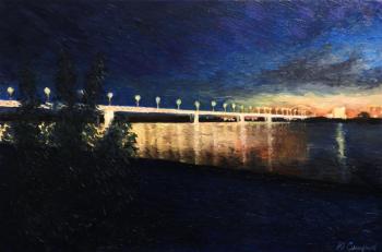 Night bridge in Nizhny. Smirnov Yuriy