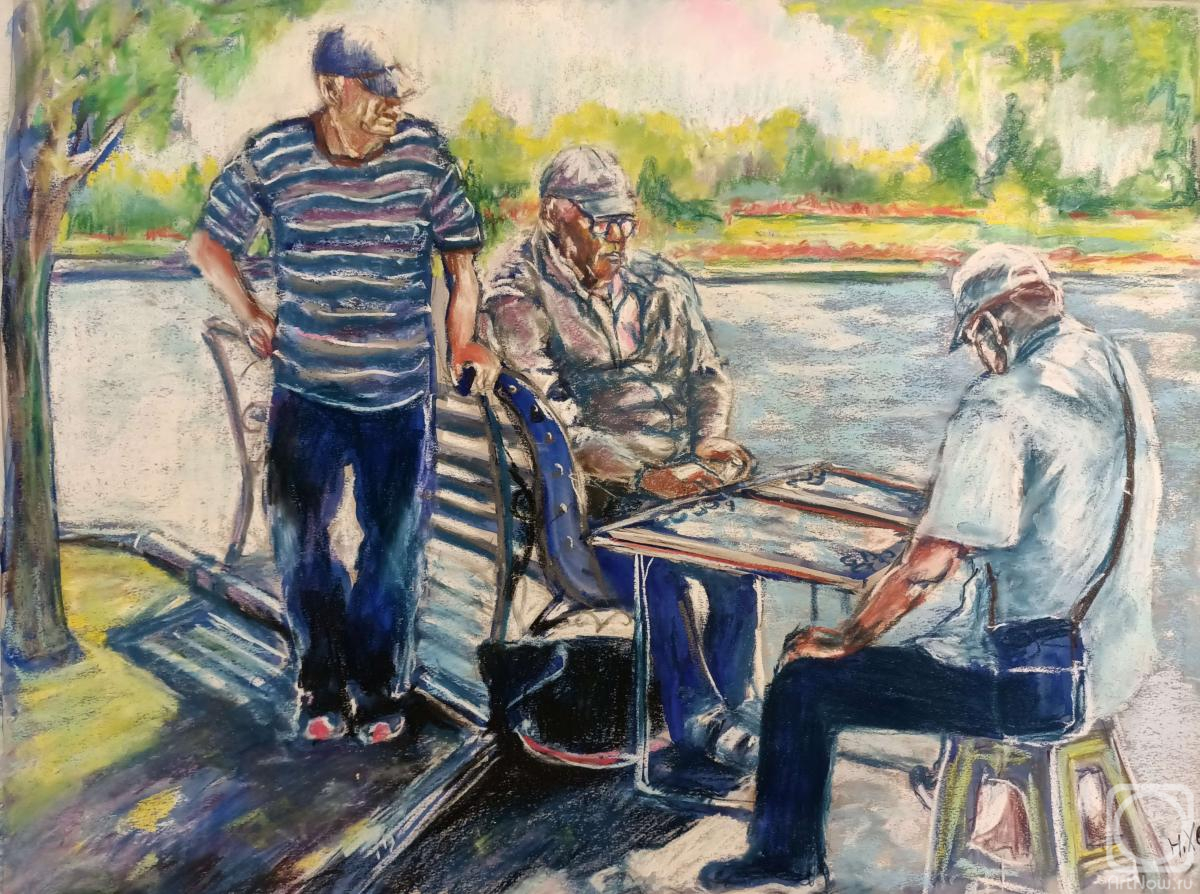 Hvostova Nataliya. Backgammon players