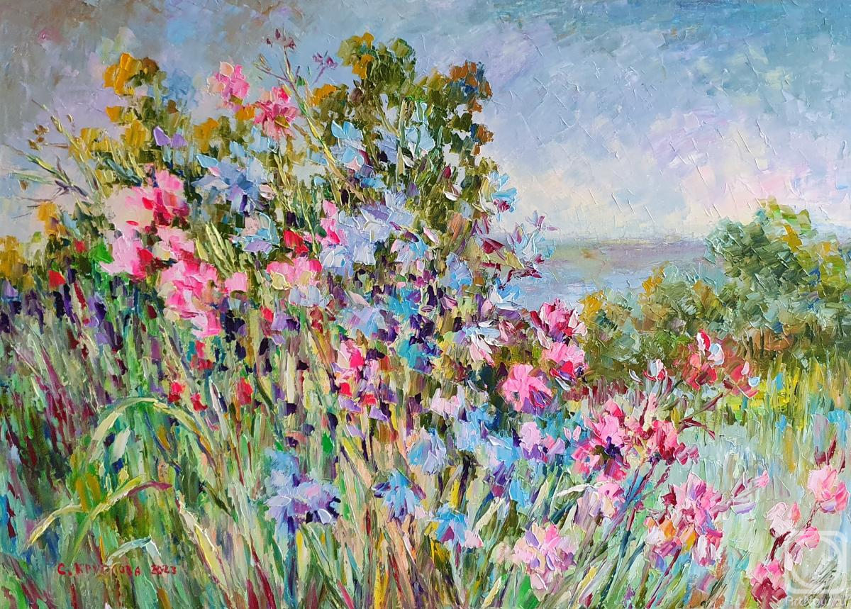 Kruglova Svetlana. Flowers in the meadow