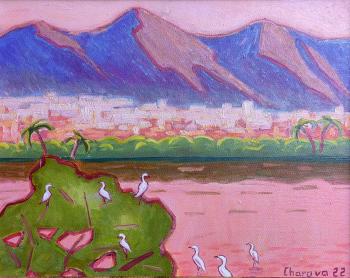 At Man Sagar Lake 3 (Oriental Landscape). Charova Natali