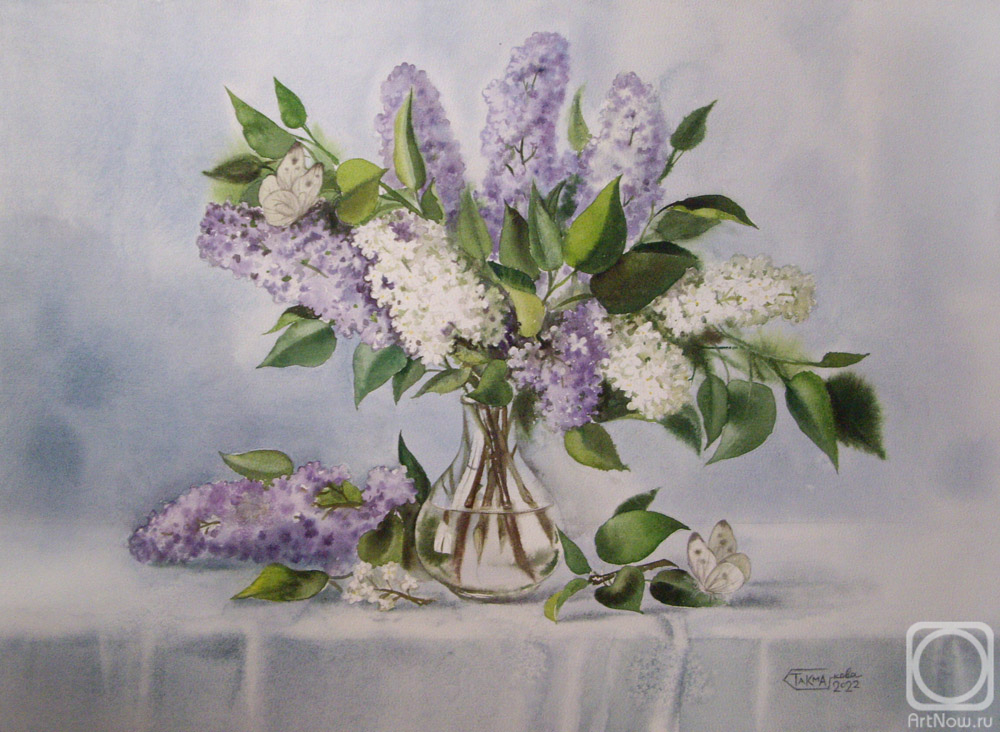 Takmakova Natalya. Bouquet of lilacs