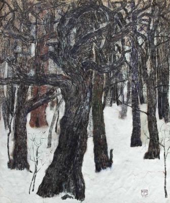 Winter forest (Original Graphics). Shcherbakov Igor