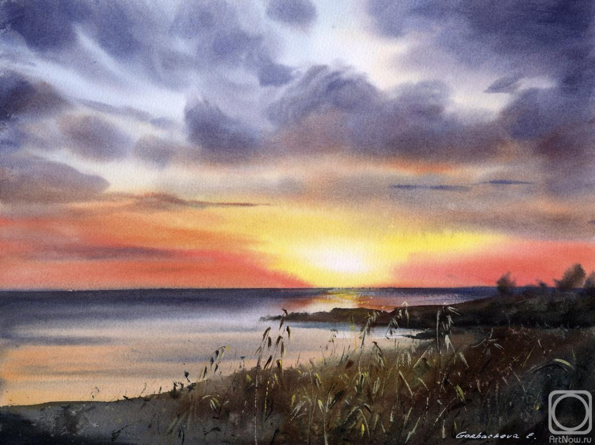 Gorbacheva Evgeniya. Sunset on the sea #15