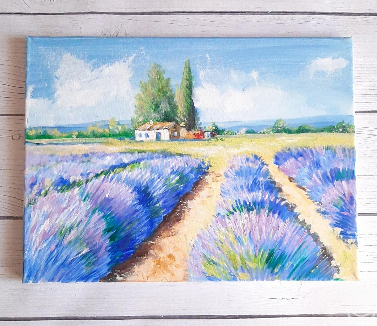 Lantsova Elizabeth. Provence. Landscape with lavender