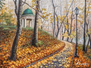 Along the path in autumn. Estate *High Mountains* ( ). Kamskij Savelij