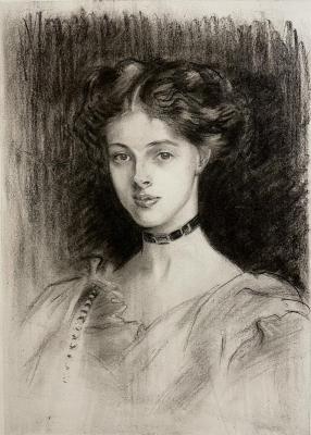 A copy of the famous portrait of John Singer Sargent. Akimova Margarita