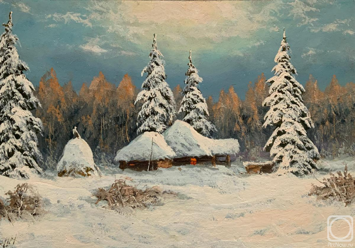 Lyamin Nikolay. House in the Forest, Under the Snow Cover