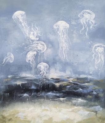 Deep sea (Many Jellyfish). Patrusheva Tatyana