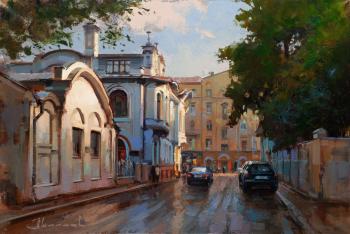 "After a little rain on Thursday." Skaryatinsky Lane. Shalaev Alexey