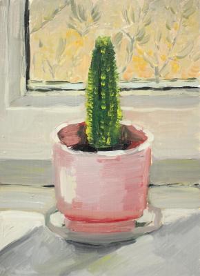 Cactus (Flowers In A Pot). Fyodorova-Popova Tatyana