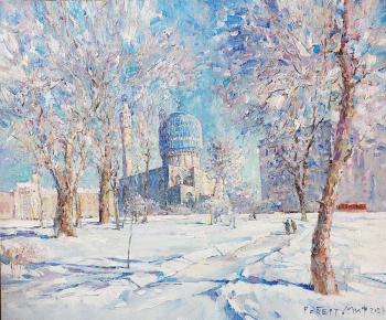 Petersburg. Mosque (Snow Covered Trees). Mif Robert