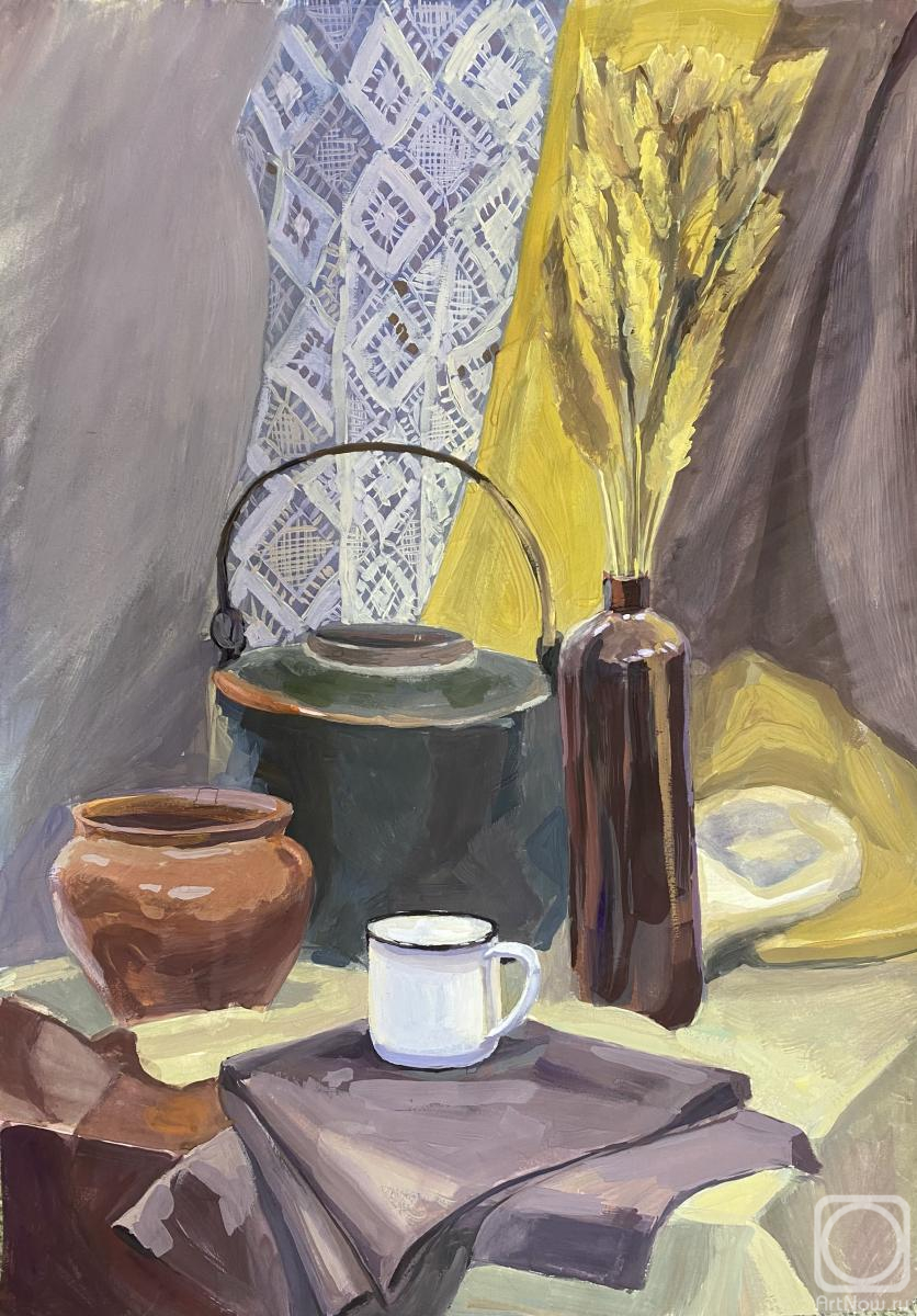 Kovylskikh Natalya. Still life with white mug