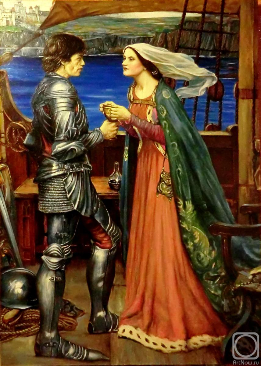 Litvinov Valeriy. Tristan and Isolde with a potion (the cop from Waterhouse)
