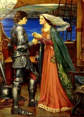 Tristan and Isolde with a potion (the cop from Waterhouse). Litvinov Valeriy