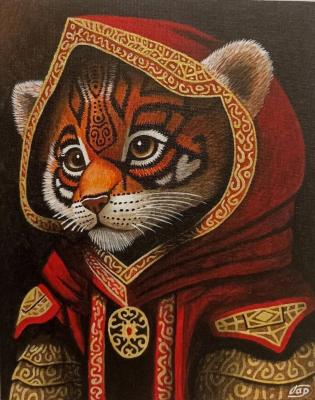 The tiger in red. Garifullina Alina