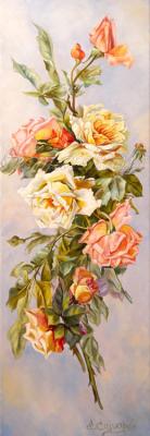 Roses Klein (Elongated Painting). Samarskaya Helena