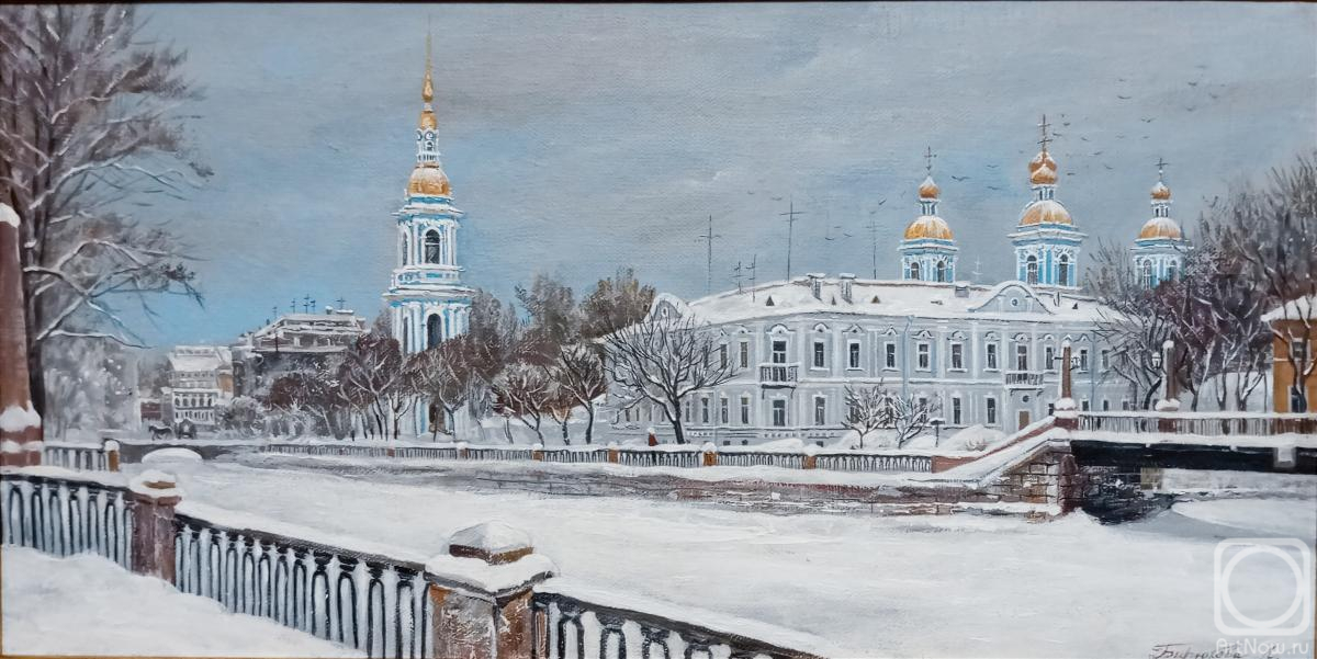 Biryukova Lyudmila. View of the Nikolo-Bogoyavlensky Naval Cathedral