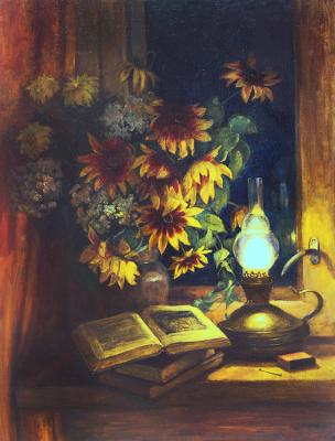 Still life with a kerosene lamp. Shumakova Elena
