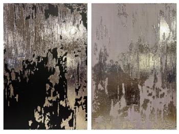 Two Abstractions (Silver And Gold). Skromova Marina