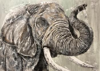 Elephant (Elephant Oil Painting). Litvinov Andrew