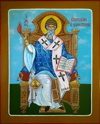 Icon of St. Spyridon of Trimythous. Ivanova Nadezhda