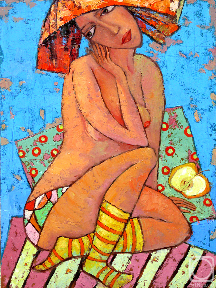 Sulimov Alexandr. Nude in yellow socks