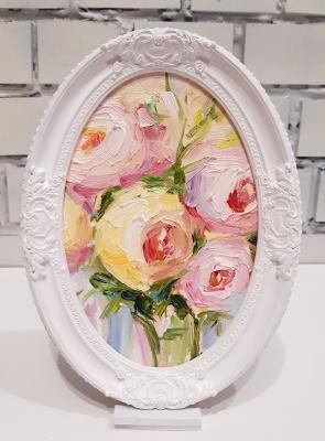 Roses (In A Frame Of White Flowers). Prokofeva Irina