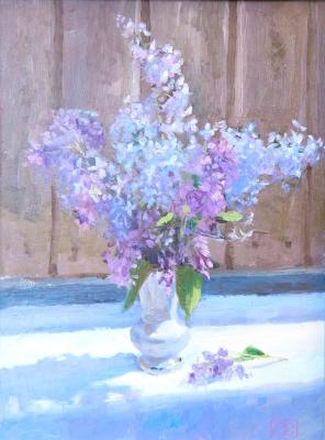 Lilac in a vase (Framed Picture). Sazykina Olga