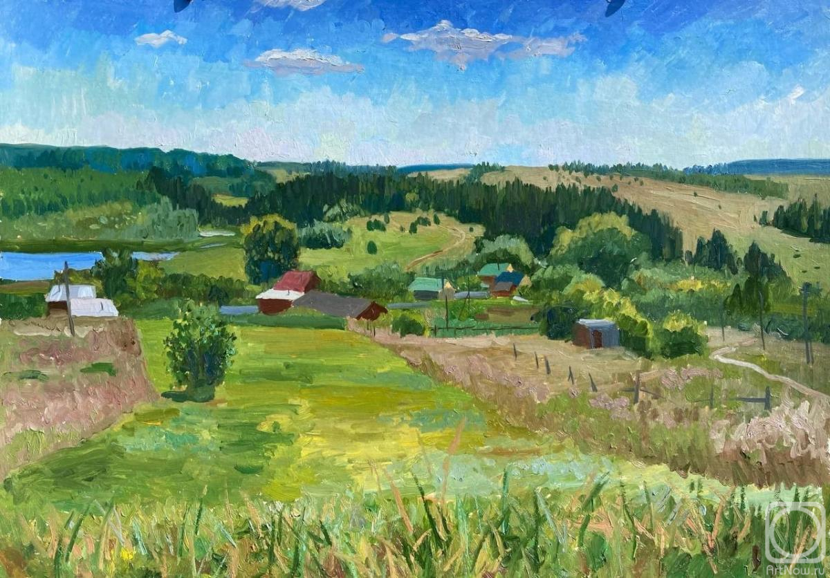 Loshkova Lyudmila. Village landscape