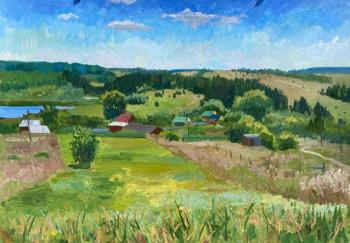 Village landscape. Loshkova Lyudmila