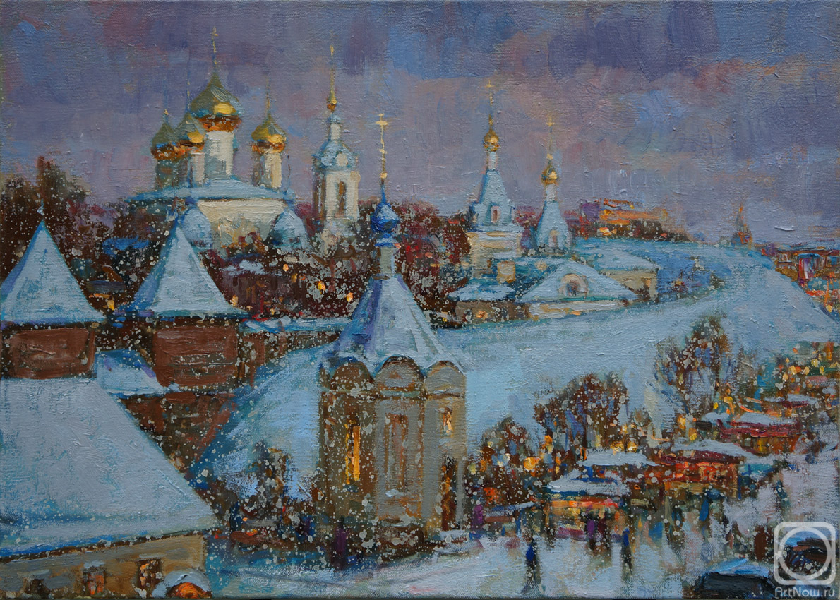 Katyshev Anton. Winter evening in Dmitrov
