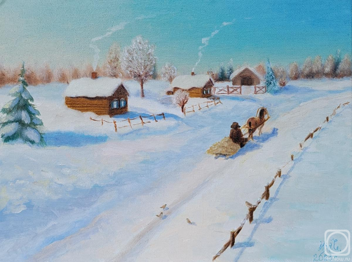 Ivanova Svetlana. Winter in the village