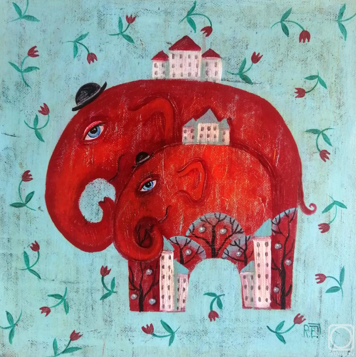 Razina Elena. Elephants for good luck
