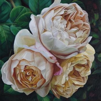 Peony roses (A Bouquet Of Roses In Oil). Vestnikova Ekaterina